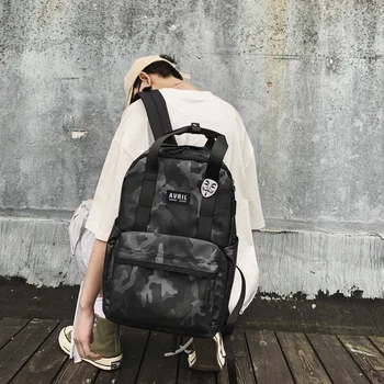 

2020 New College Style Large Capacity Nylon Waterproof Backpack Fashion Personality Camouflage Travel Bag Student Bag Mochilas