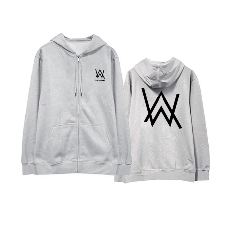 Allen Walker DJ Толстовка Alan Walker электронная музыка Выцветшая молния с капюшоном пальто для мужчин и женщин плюс бархат весна и осень