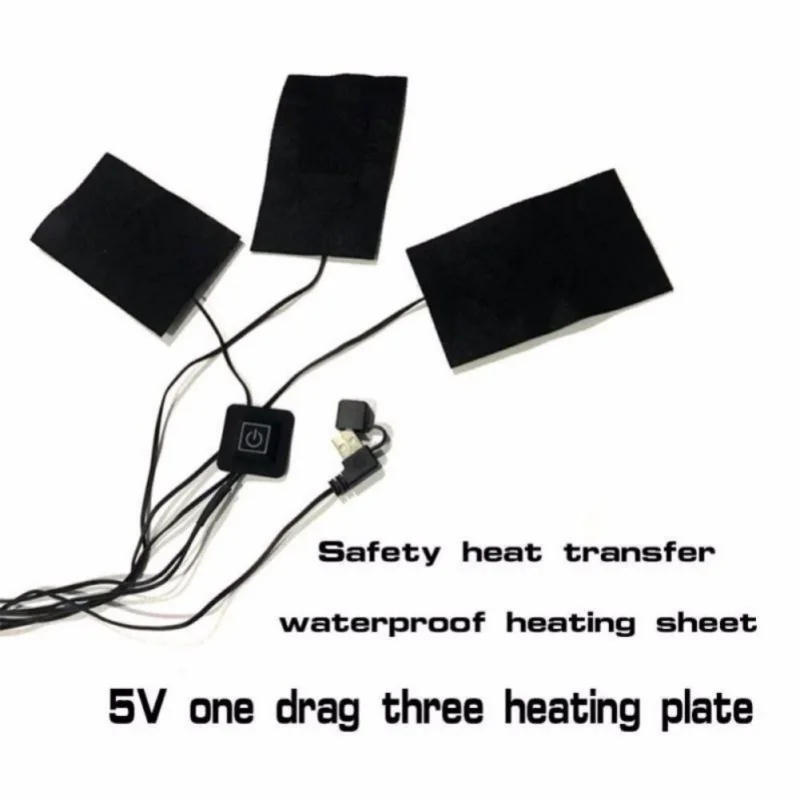 8-в-1 электрическая грелка USB 5 Шестерни s астраиваемый DIY Термальность Костюмы с подогревом для активного отдыха куртка жилет мобильный теплый Шестерни