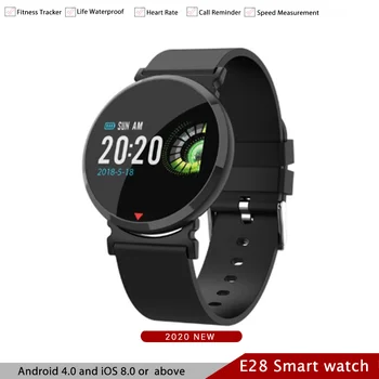 

reloj inteligente E28 SmartWatch Heart Rate Monitor Blood Pressure Functions Waterproof Sports for Xiaom iphone phone Bracelet
