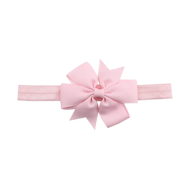 

Europe And America Headdress Children Ribbed Pattern Swallow Tail Bow Hair Band Baby Elasticity Headband AliExpress Supply of Go