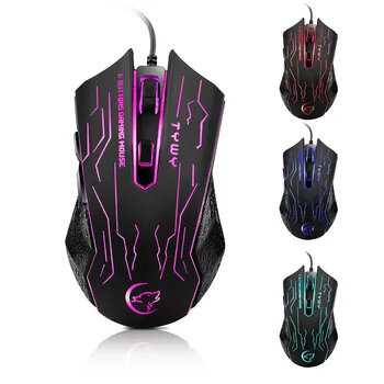 

G820 Gaming Mouse Wired Portable Gaming Mouse 3500DPI Trackball Color LED Mouse For Gaming Match Mouse Wired Mouse Gamer