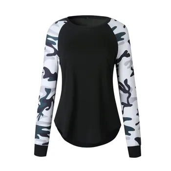 

Autumn oversized hoodie women camouflage camo irregular army pullover top female winter sweatshirt plus size polerones