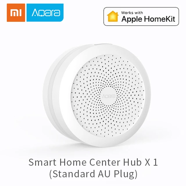 Xiaomi Aqara концентратор шлюз 3 Интеллектуальная связь "умные" аксессуары для дома работа с Mijia Температура Влажность двери окна сенсор - Цвет: Aqara Hub AU