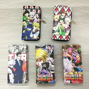 

20cm japan Hot anime cartoon HUNTER X HUNTER GON FREECSS Killua Zoldyck Kurapika Fashion Cool Cos Coin Purse Wallet