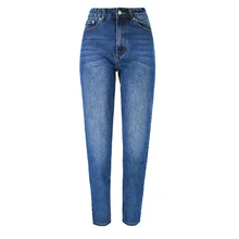 Для женщин новые брюки с высокой талией, свободного покроя, прямые джинсы являются универсальным в уличном стиле