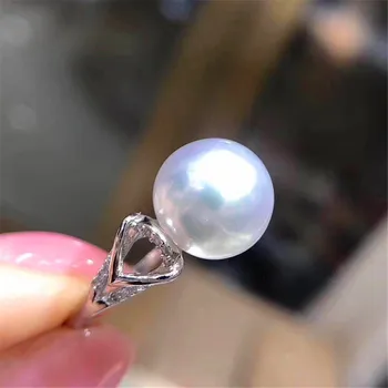 

Pearl Ring Settings 925 Sterling Silver Holder Adjustable Ring Settings Base Accessories DIY Ring Jewelry Making