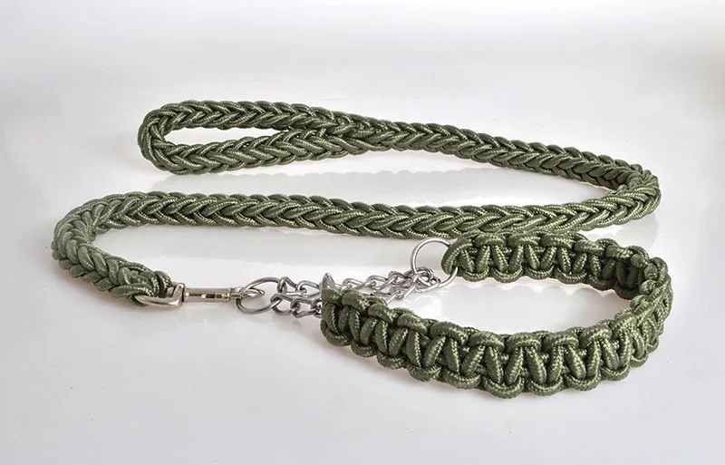 Army Green Товары для собак Nylone Средние Большие Животные на ногах поводки - Цвет: Army Green