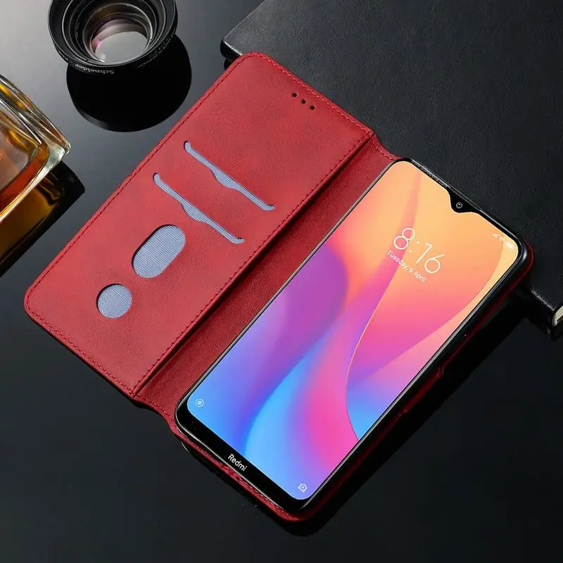 Чехол для Xiaomi Redmi 8 кожаный чехол книжка С Откидывающейся Крышкой телефона 8A с