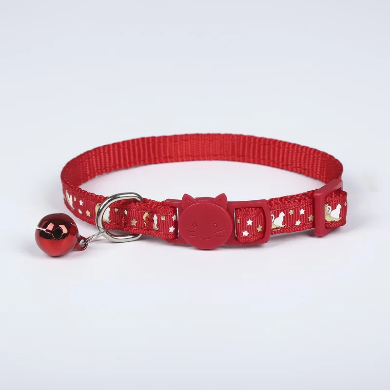 2Pcs Cat Collar Breakaway with Bell Adjustable Safety Kitten Collar for Girl