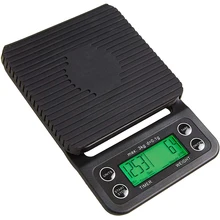 Coffee Digital Scale with Timer, High Accuracy Kitchen Food Scale with Tare Function, 6.6LB/3KG Max Load, 0.1g Precision Sensor
