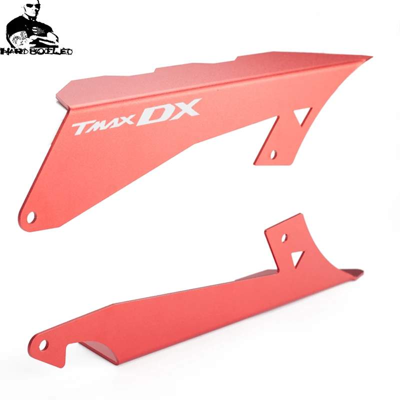 CNC алюминиевые аксессуары для мотоциклов защита цепи ремень крышка протектор для Yamaha T MAX TMAX 530 DX T-MAX530 - Цвет: Красный