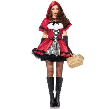 

2019coscosplay Halloween Dress Cosplay Little Red Riding Hood Stage Party Performance Show Game Uniform Girl Dress