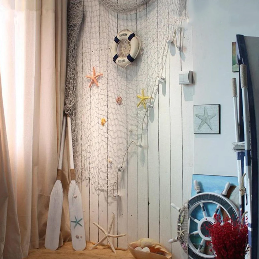 Fish Net Mediterranean Style Beach Home Photography Props Practical Decoration Fish Net Mediterranean Style Beach Home Photography Props Practical Decoration