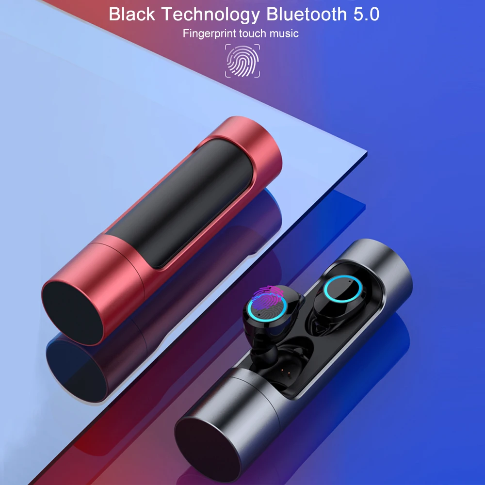 

Touch Control X8 Tws Wireless Bluetooth 5.0 Mini Headphones with Charging Box MIC Waterproof Earbuds Stereo Sports Headphones