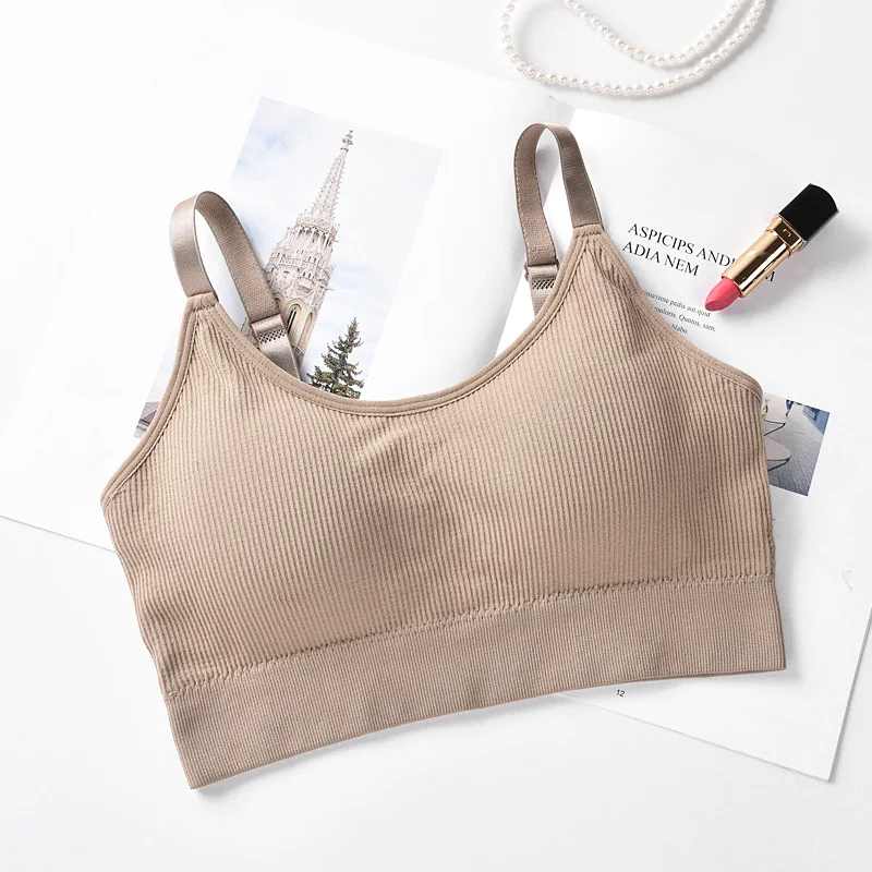 Sports Bra Women Lingerie Seamless Brassiere Full Cup Breathable Bralette Wire Free Sleep Bra Tube Top