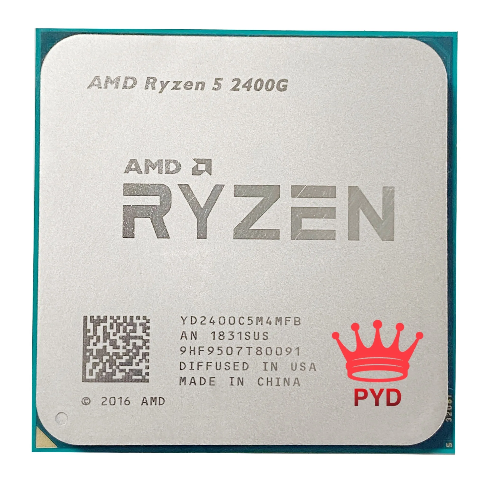 AMD Ryzen 5 2400G R5 2400G 3.6 GHz Quad-Core Quad-Thread 65W CPU Processor YD2400C5M4MFB Socket AM4