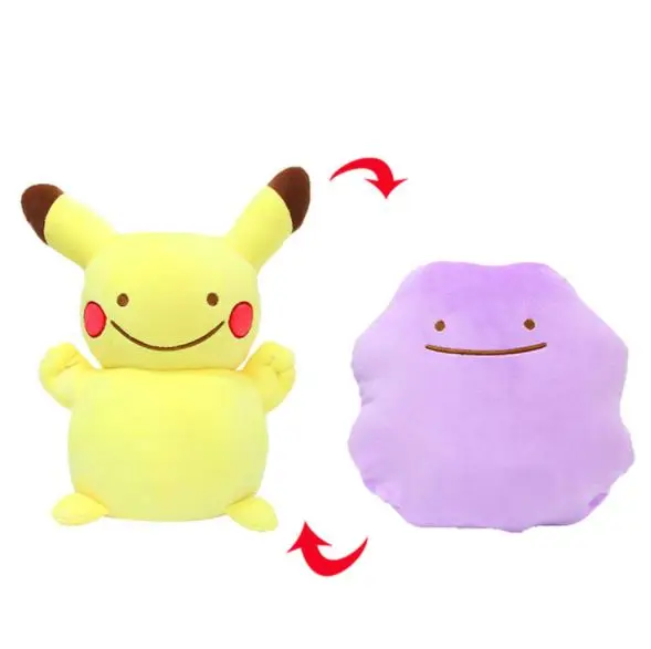 Аниме Карманный Ditto Подушка передачи Пикачу чармандер Сквиртл Bulbasaur Мягкие плюшевые куклы Kawaii подарок