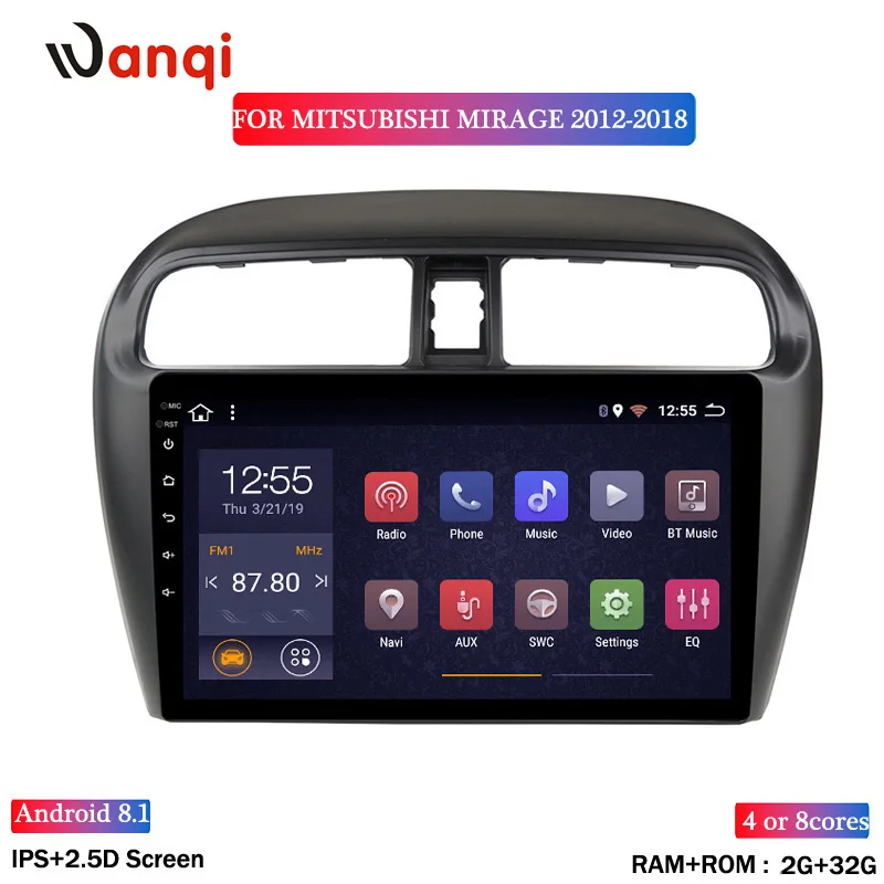 Горячая продажа 9 дюймов Android 8 1 автомобильный Dvd Gps плеер для Mitsubishi mirage attrage 2012-2018