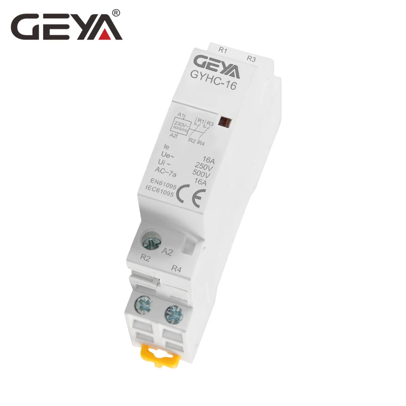 GEYA 2P 16A 1NO1NC 2NO & 2NC бытовой модульный контактор переменного тока 220 В 230