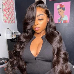 Body Wave Lace Front Wig Human Hair Lace Frontal Wigs For Black Women Brazilian Hair Pre Plucked 28 30 Inch 13x4 HD Lace Wigs