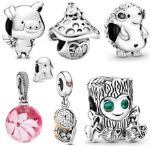 Couqcy, Новое поступление, магический дракон, бусина-подвеска, Nino, сладкое дерево, монстр, Подвески, подходят для оригинальных браслетов Pandora, для женщин, сделай сам, ювелирное изделие