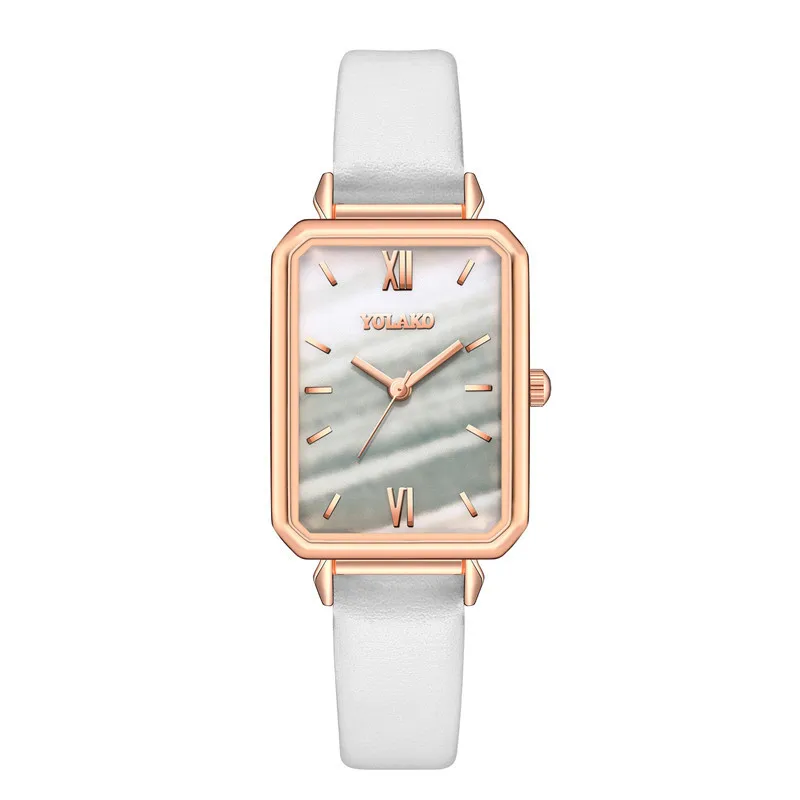

Fashion Watches 2021 Tik Tok Online Celebrity with Retro Small Square Watch Ms Student Couple Small Green Watch Shi Ying Watch