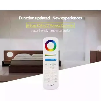 

Miboxer(milight) LED FUT089 2.4G Wireless 8-Zone RGB+CCT Remote Controller