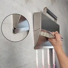 Ensemble de truelle en métal et béton, outils de plâtrage mural en acier inoxydable, truelle de brique avec couvercle de protection, outil de Construction