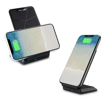 

NILLKIN Fast 10W Wireless Charger,Qi Fast Wireless Charging Pad Stand for iPhone XS/XR/X/8/8 Plus For Samsung Note 8/S8/S10/S10E