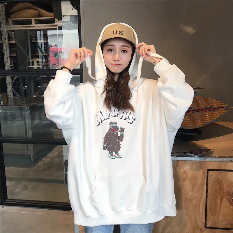 Harajuku одежда женские осенние толстовки корейский Ulzzang Bf длинный рукав тонкая толстовка с капюшоном женские Свободные пиджаки