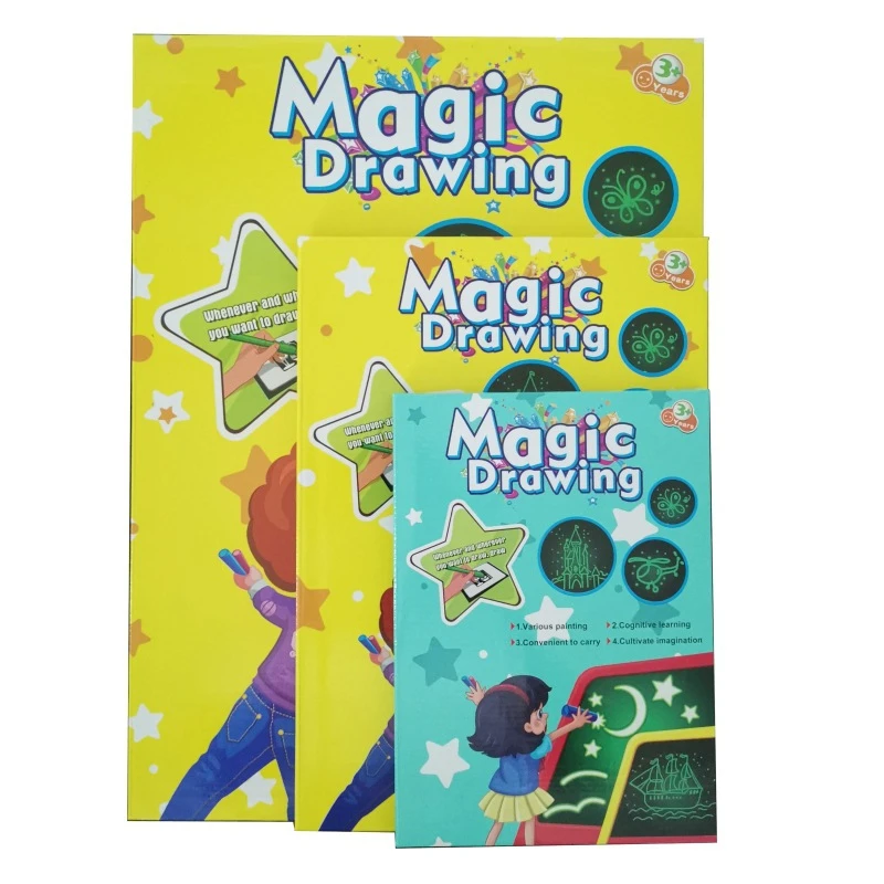 Волшебный коврик, большой размер, осветительный светильник для рисования в темноте, детская игрушка для рисования, сделай сам, обучающие игрушки для мальчиков и девочек для детей