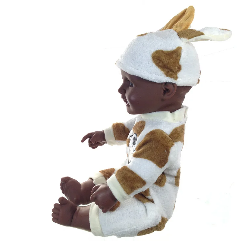 

Vinyl Black Africa Doll Model Infant Baby Cattle Baby