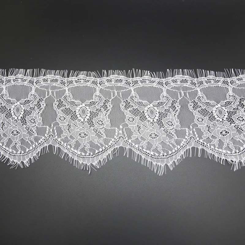 140mm White Black Lace Fabric Webbing Clothing Accessories 3 meters/lot Handmade