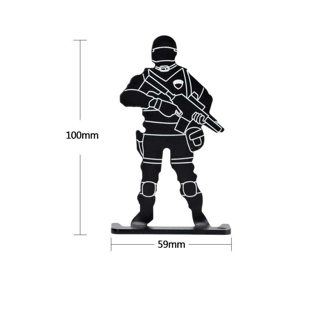 Пейнтбол Стрельба Цель Открытый Воздушный пистолет тактический Набор 4 шт. металлический солдат цели