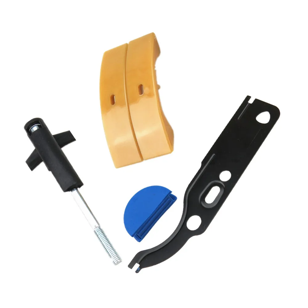 Car Camshaft Tensioner Adjustment Slider + Gasket + Rod 1Set for Passat B5 Golf Mk4 A4 A6 A8