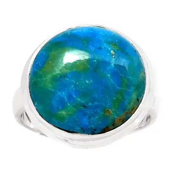 

Genuine PERUVIAN BLUE OPAL Ring 925 Sterling Silver, USA Size : 8.25, AR4061