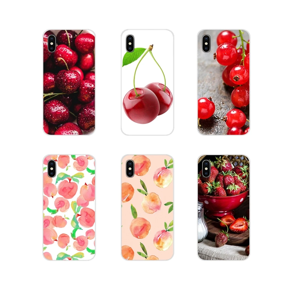 

Fruits Strawberry Cherry Peach For Oneplus 3T 5T 6T Nokia 2 3 5 6 8 9 230 3310 2.1 3.1 5.1 7 Plus 2017 2018 Cell Phone Cover Bag