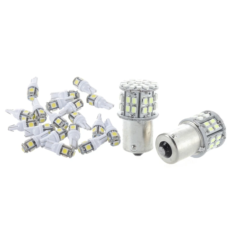 20 шт. T10 194 168 W5W 5 5050 SMD светодиодсветильник лампа ксеноновая белая Автомобильная
