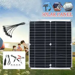 35 Вт/5 В солнечная панель с 8 видами портов Проводная Мини Солнечная система DIY для батареи сотового телефона зарядное устройство 35 Вт
