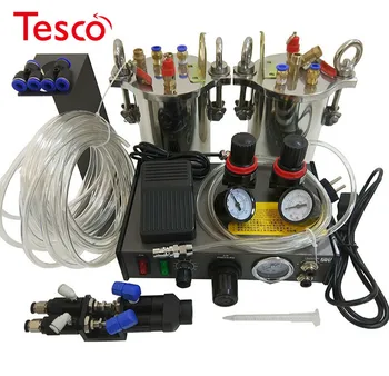 

1set AB Mixing Doming Liquid Glue Dispensing Machine + 1000pcs Dispensing Tip Part for 1:1 Glue