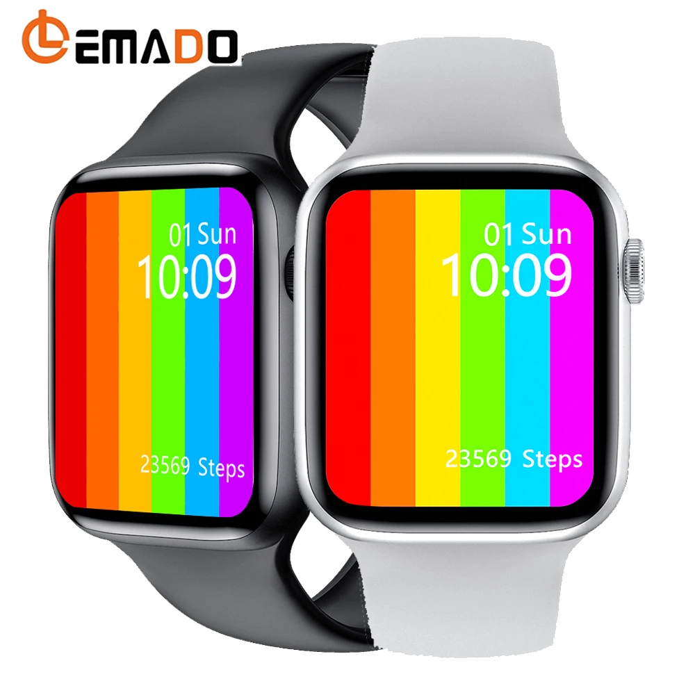 IWO-reloj inteligente W46 para hombre y mujer, accesorio de pulsera resistente al agua con seguimiento de actividad deportiva, compatible con IWO 12, IWO 13, serie Pro, 6, Android IOS, W26 y W46, 2021