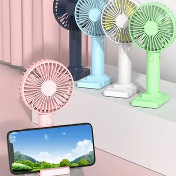 

Portable Handheld Usb Multi-angle Free Adjustment Fan Portable Small Fan with Mobile Phone Stand Function Hardware 3 Gear