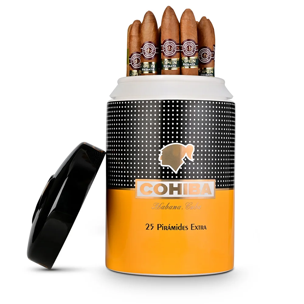 COHIBA Cigar Humidor Large Diameter Cigar Tube Moisturizing Jar
