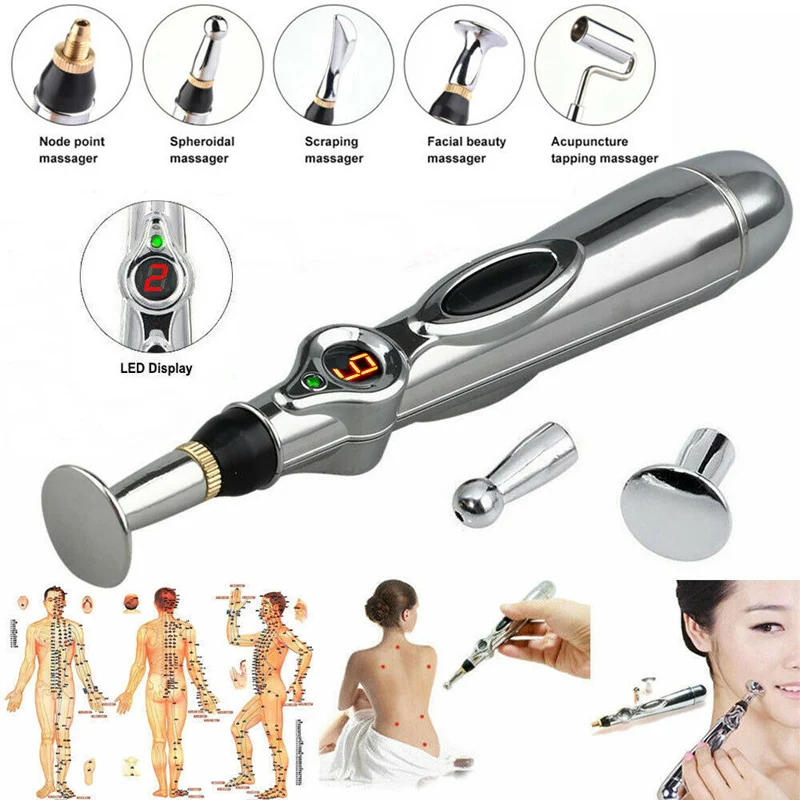 New Electric Acupuncture Therapy Pen 5 in 1 Meridian Energy Pen