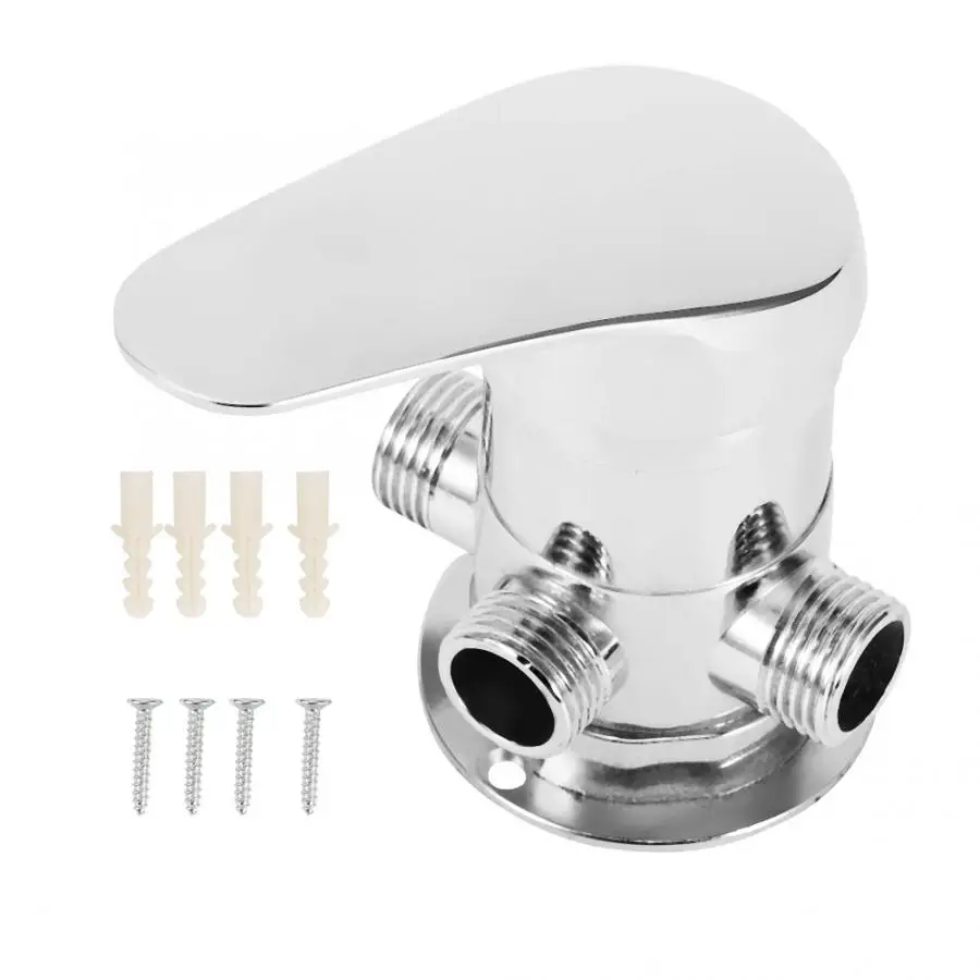 

G1/2inch 3 Way Bathroom Angle Valve for Shower Head Water Separator Shower Diverter Switch Valve