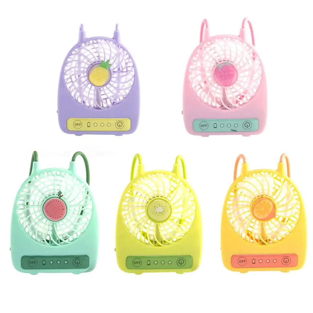 

3 Modes Style USB Fruit Color Hand-held Desk Fan Cooler Handheld Air Conditioner Cooling Fan Summer Air Conditioner Cooler