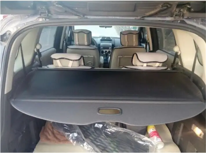 High Quality Rear Trunk Security Screen Privacy Shield Cargo Cover For Mazda 5 M5 2007-(Black Beige