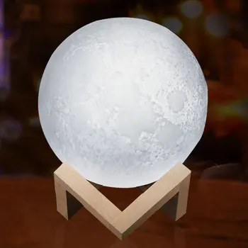 

Luna Moon Lamp Night Light 3D Print Moonlight LED Dimmable Touch/Pat/Remote Switch Rechargeable Bedside Table Desk Lamp Dropship