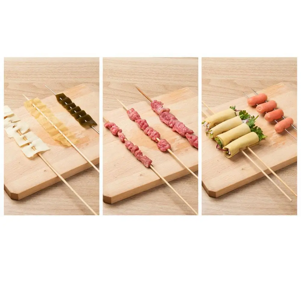 

Multi-functional Double Row BBQ Meat Skewer String O0M4 String Plastic Device Maker Kebab Portable Barbecue Meat Artifact E6E6